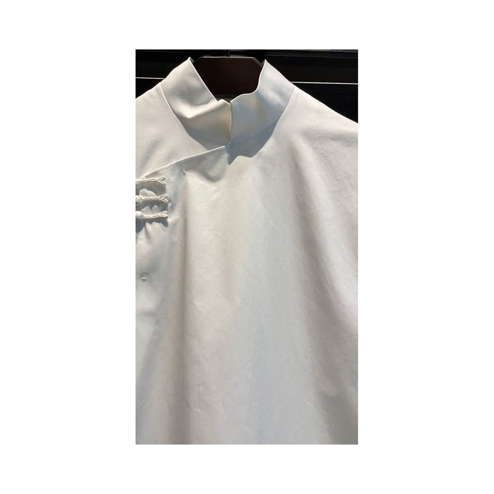 French style niche mature chic and exquisite top fashionable and stylish high end luxury and elegant new Chinese style white shirt for autumn image 3