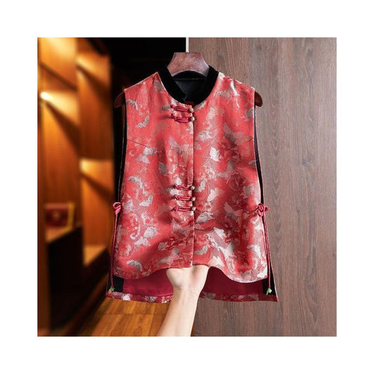 ASAYA5729 – Crimson Heritage Vest 🌹🧧