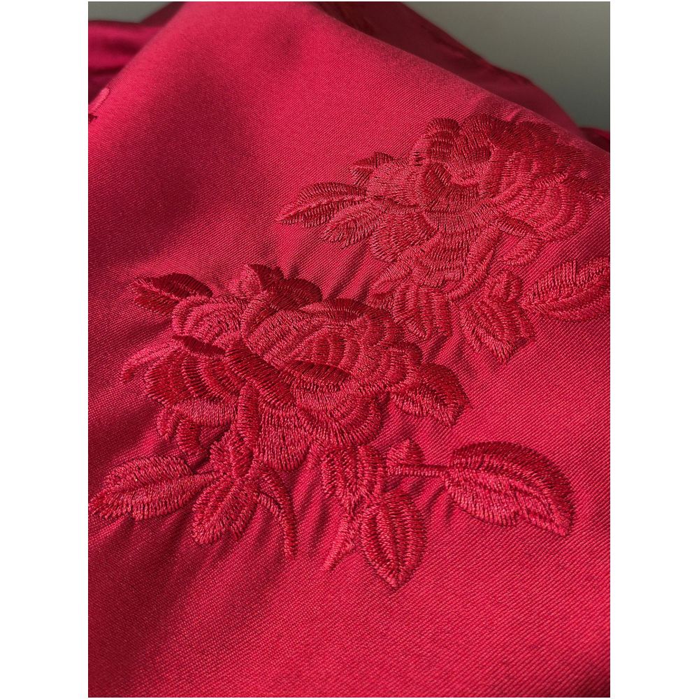 Chinese style women s clothing heavy industry embroidered jacket women s autumn and winter new style high end red new Chinese style tassel buckle top image 2