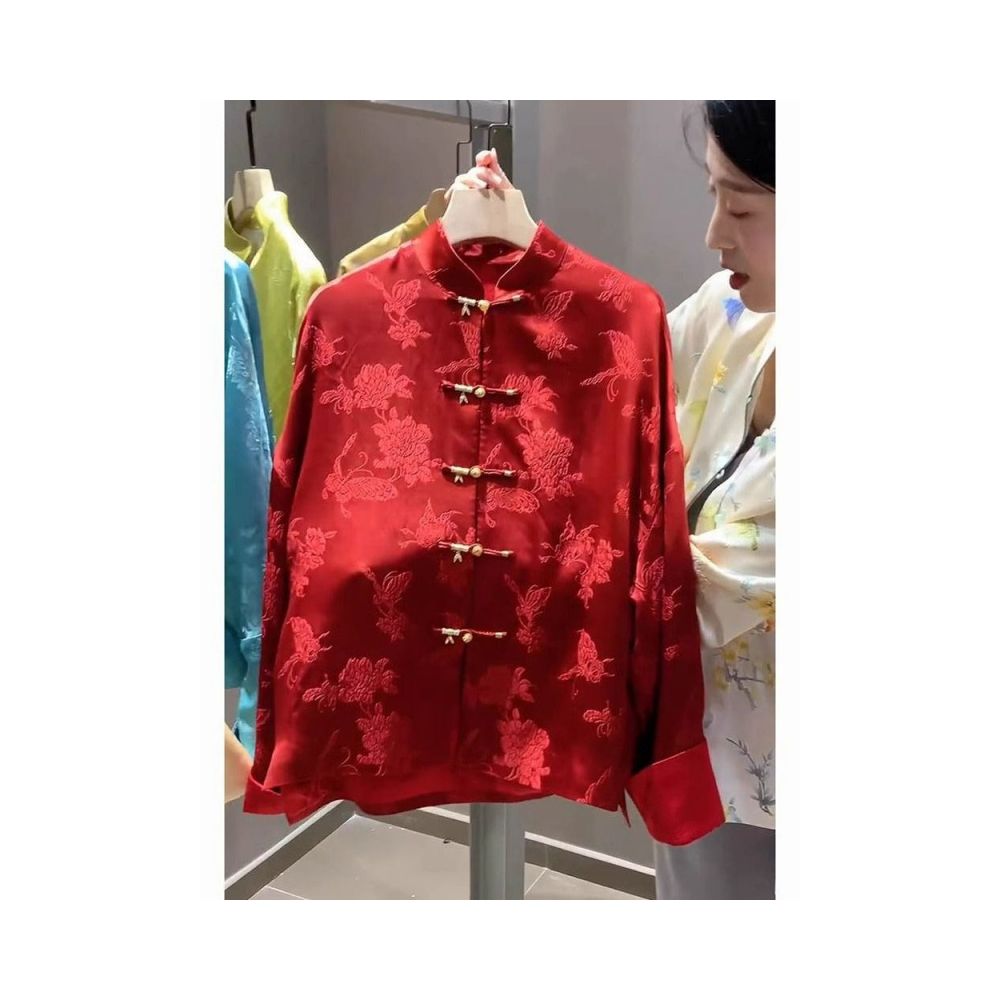 1867 people have added this to their favorites Spring and Autumn 2025 New Style New Chinese Style Niche High End Jacquard Button image 2