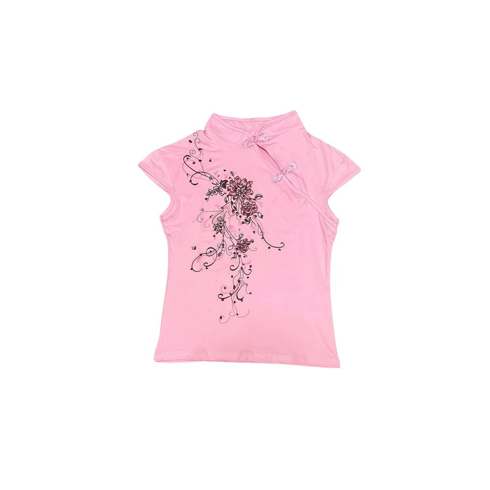 ASAYA5785 – Oriental Charm Cheongsam Top 🐉🌸