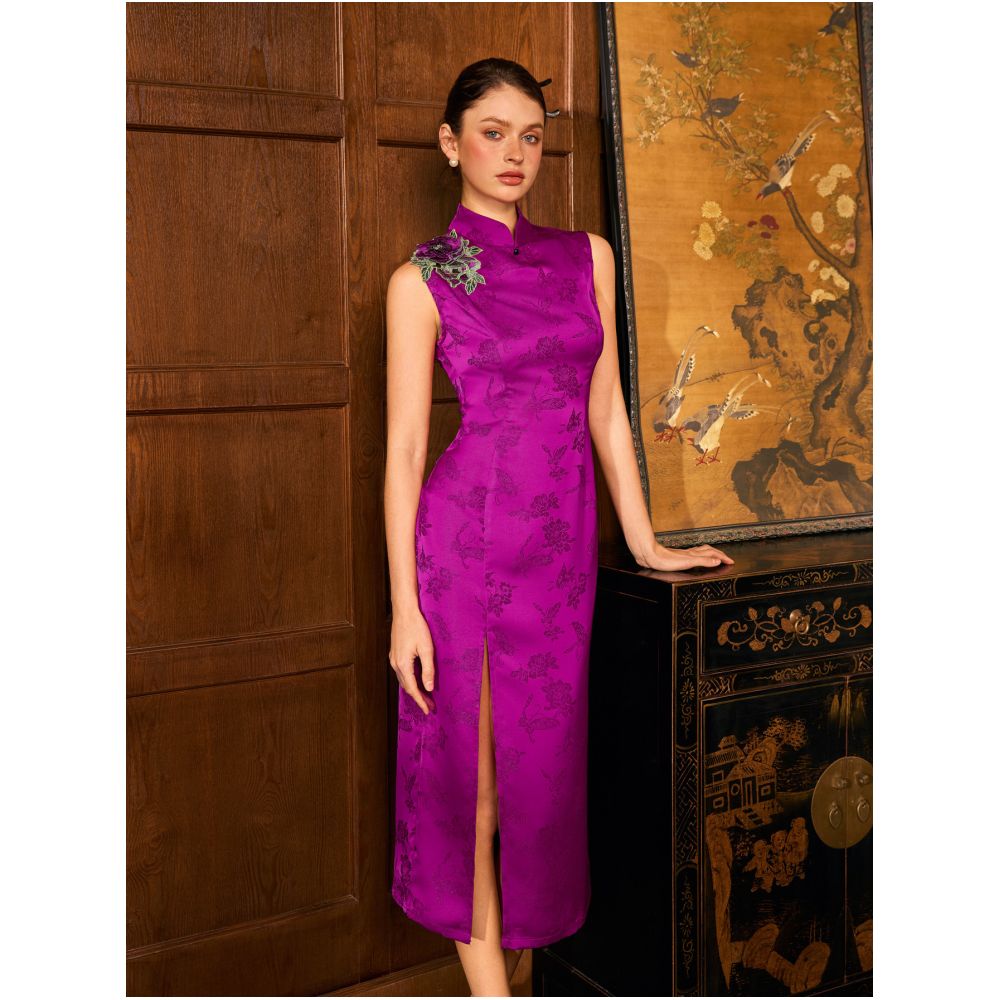 ASAYA5786 – Rose Royale Cheongsam Dress 🌹✨