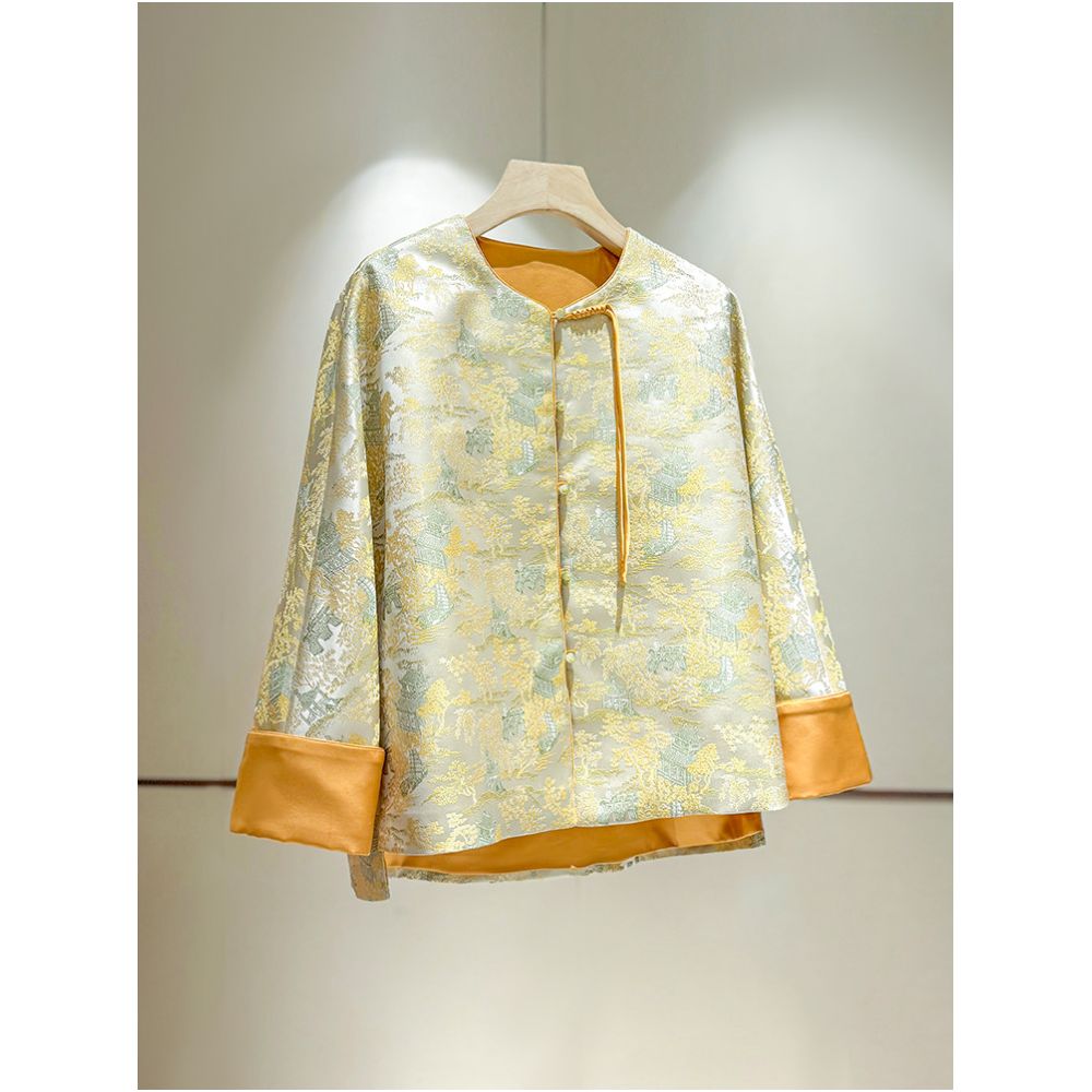 ASAYA5804 – Pastel Heritage Brocade Jacket 🌸✨