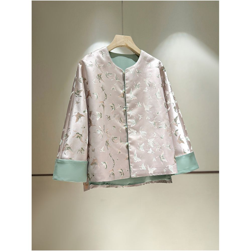 ASAYA5804 – Pastel Heritage Brocade Jacket 🌸✨