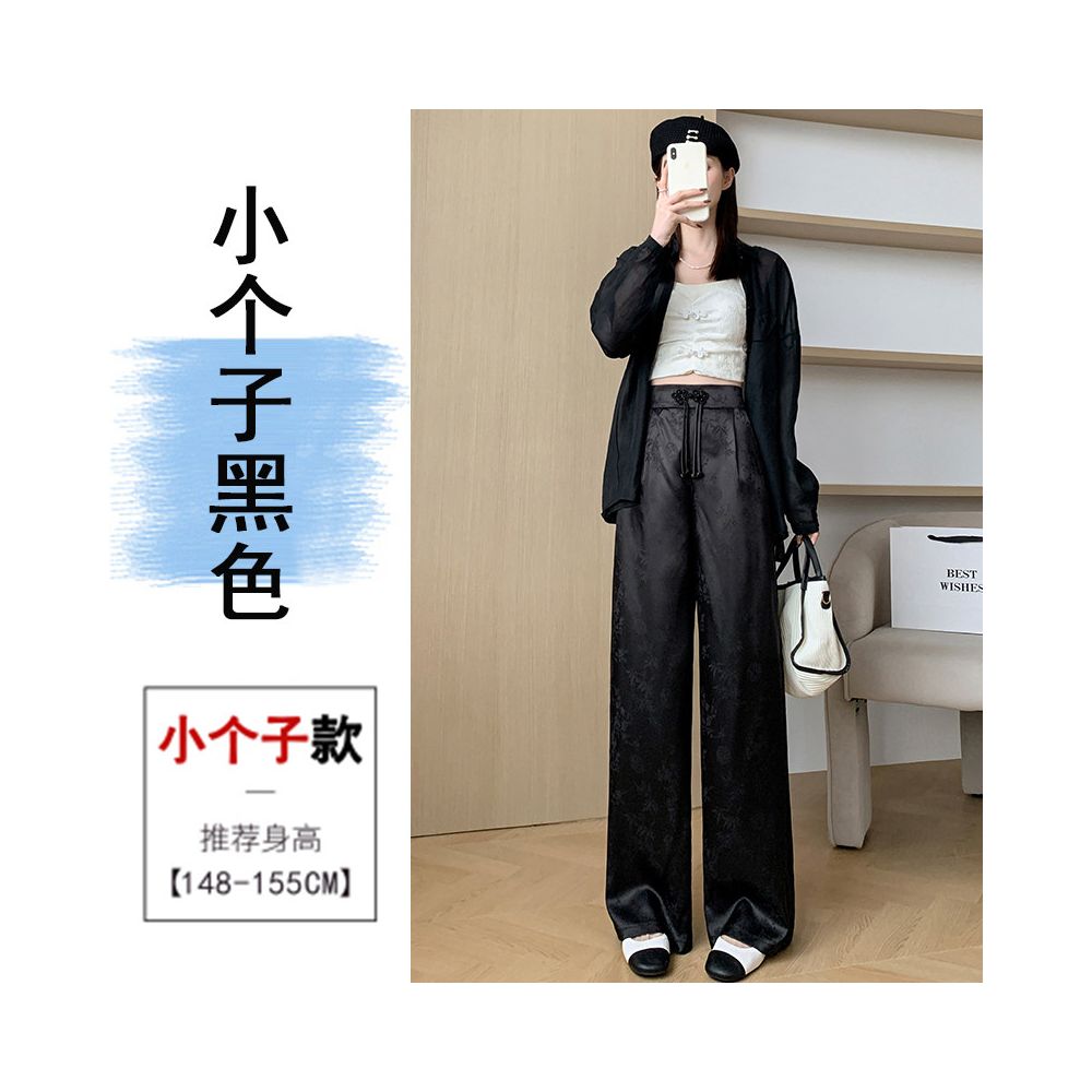 ASAYA5808 – Ivory Breeze Jacquard Pants 🌿🤍