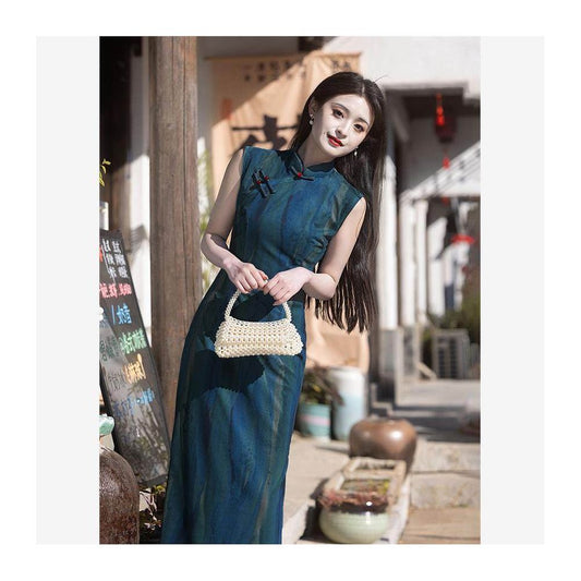 ASAYA5810 – Jade Whisper Cheongsam Dress 🌿🕊️