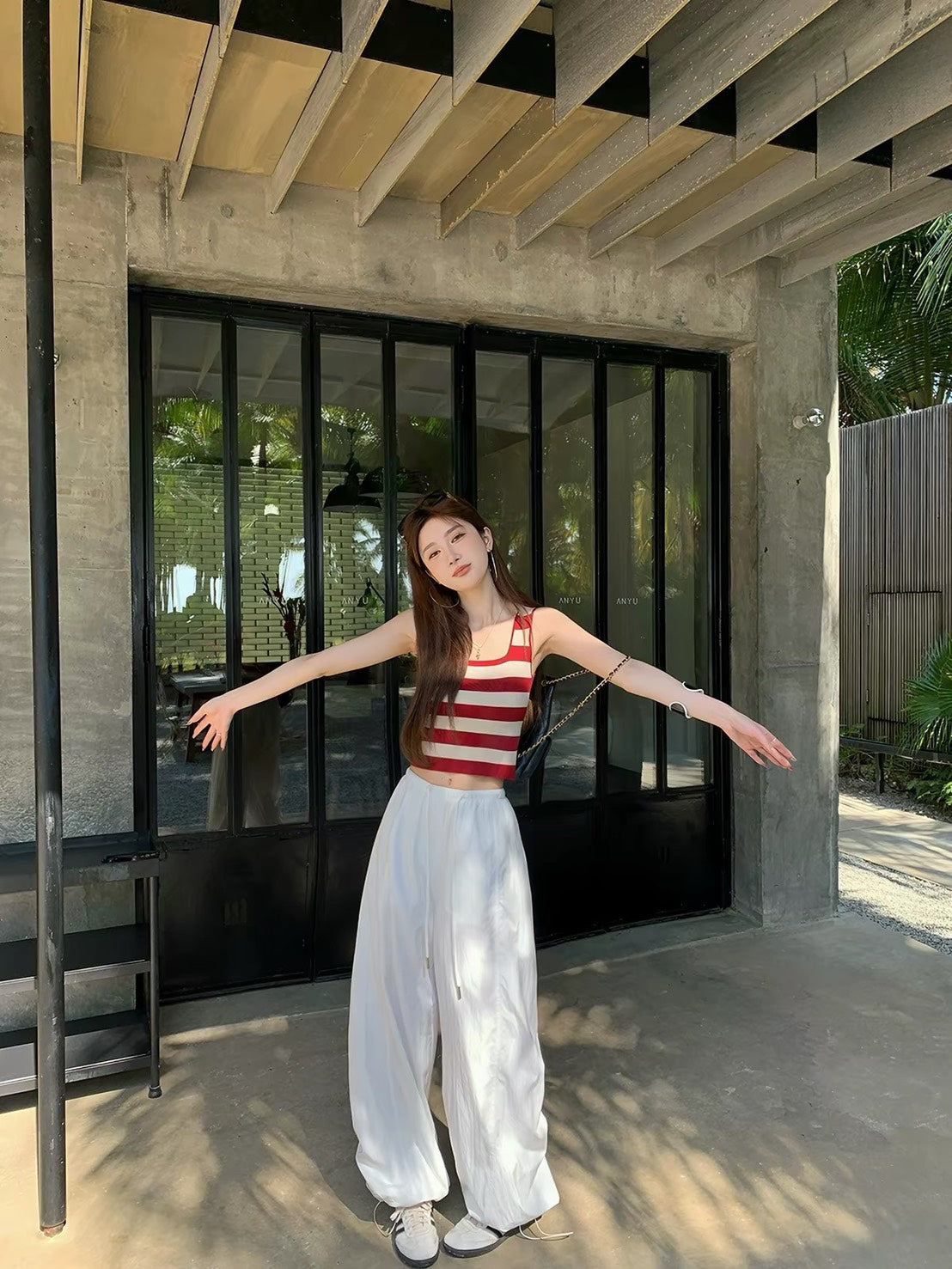 ASAYA7476 – Riviera Stripe Knit Tank 🌴🍒