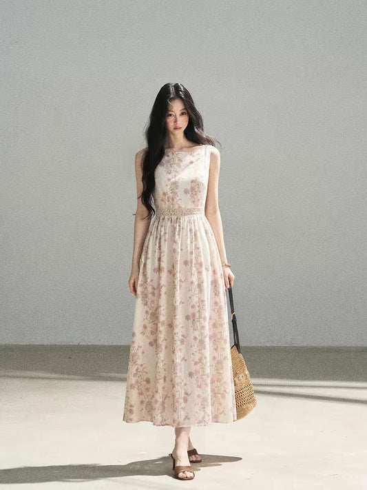 ASAYA7479 – Jardin de Lumière Cotton Dress 🌸🤍