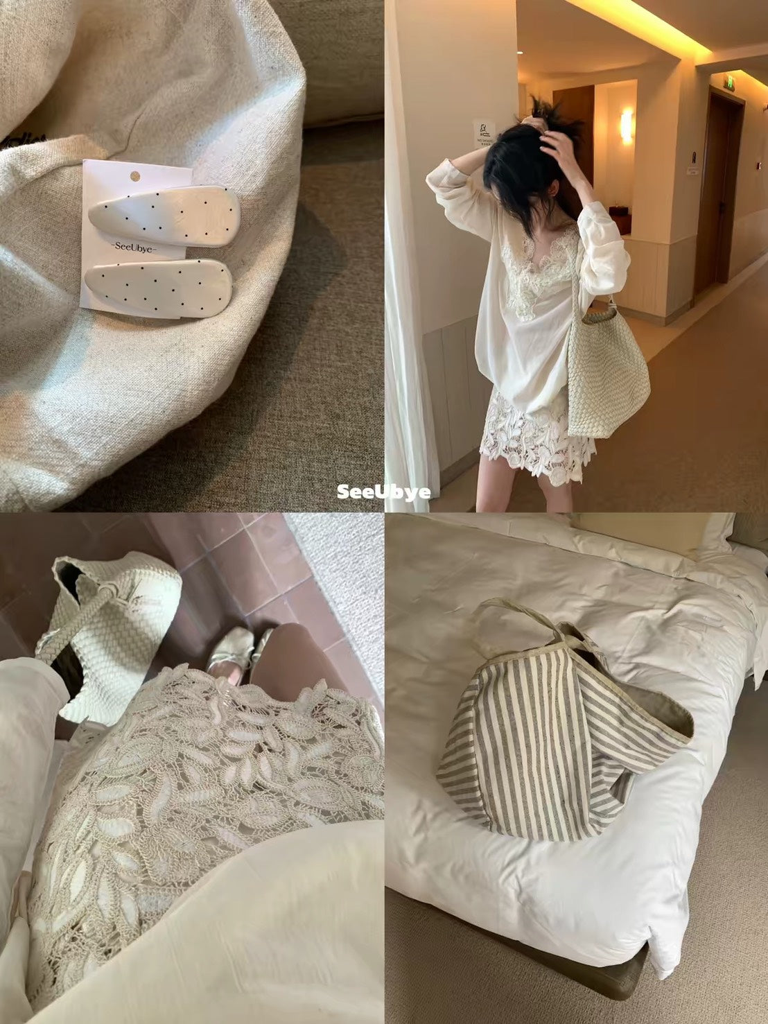 ASAYA7485 – Ivory Lace Romance Blouse 🤍🌿