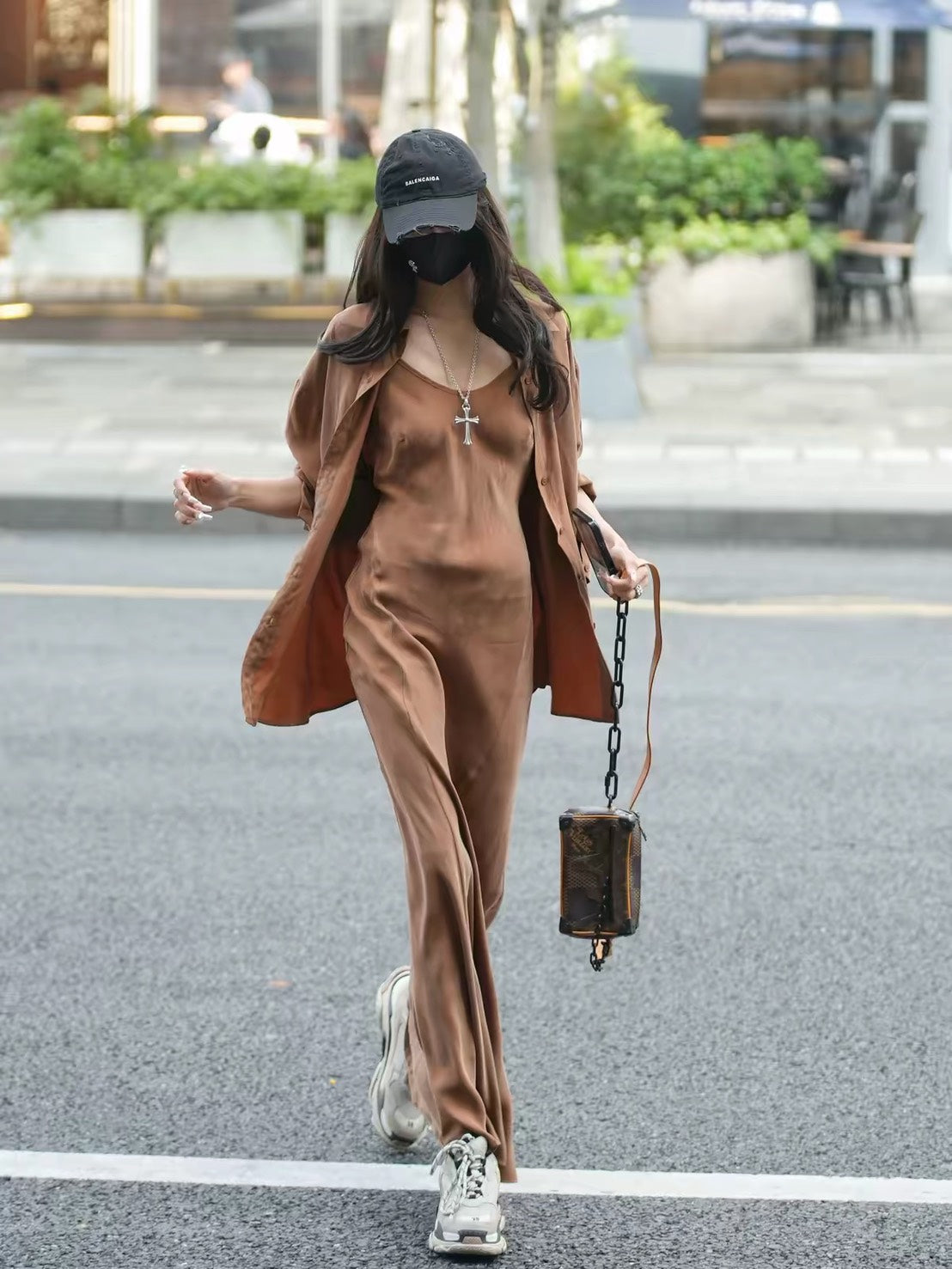 ASAYA7493 – Mocha Muse Satin Layer Set 🤎✨