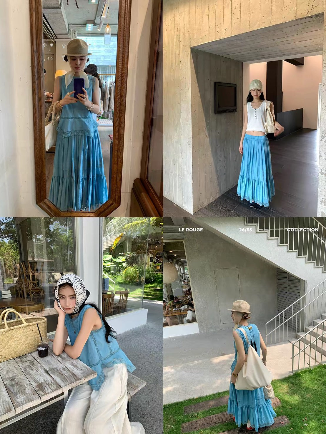 ASAYA7509 – Azure Lace Wander Set 🩵🌿