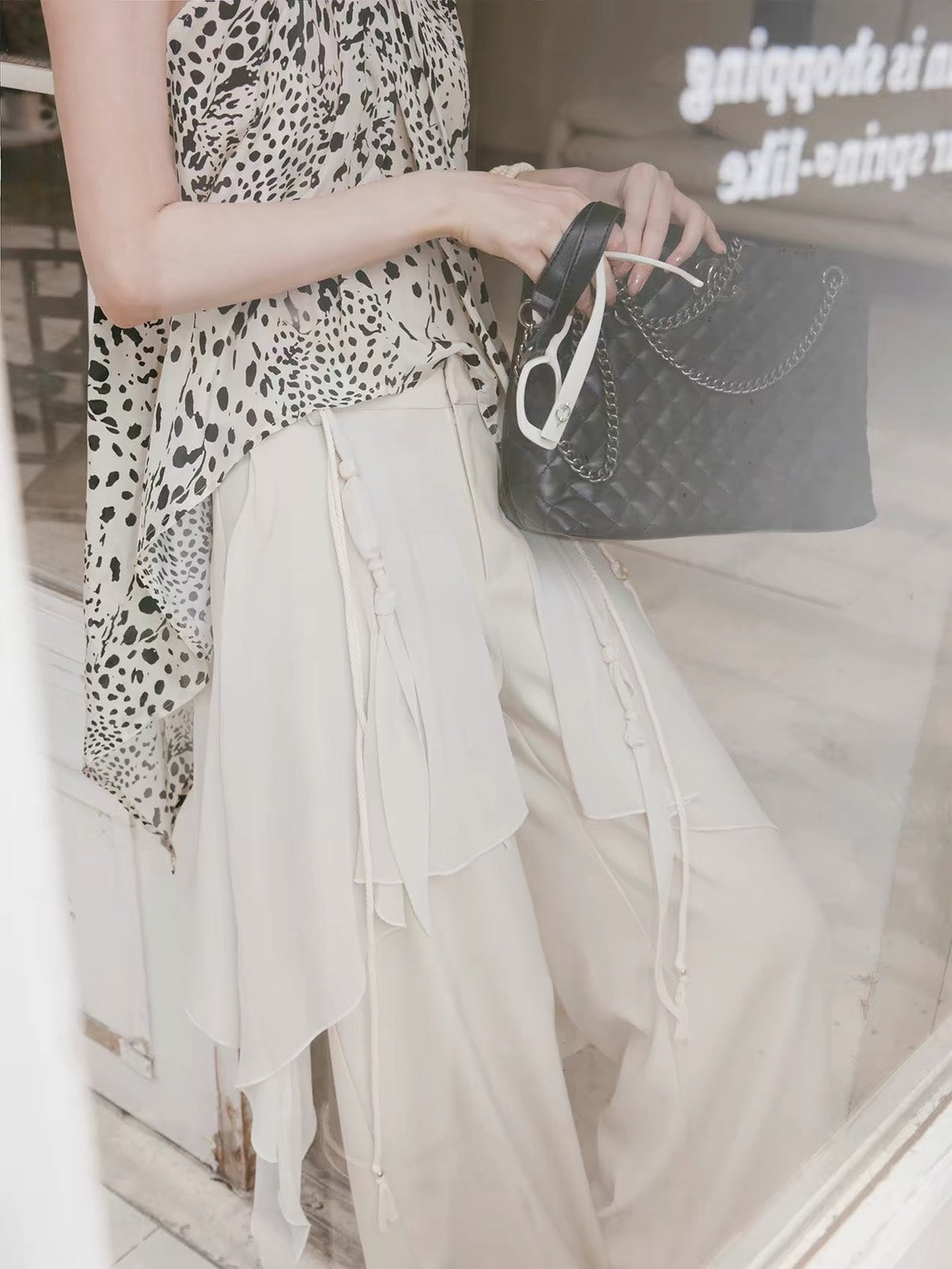 ASAYA7512 – Ethereal Layered Flow Pants 🤍✨