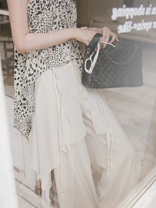 ASAYA7512 – Ethereal Layered Flow Pants 🤍✨