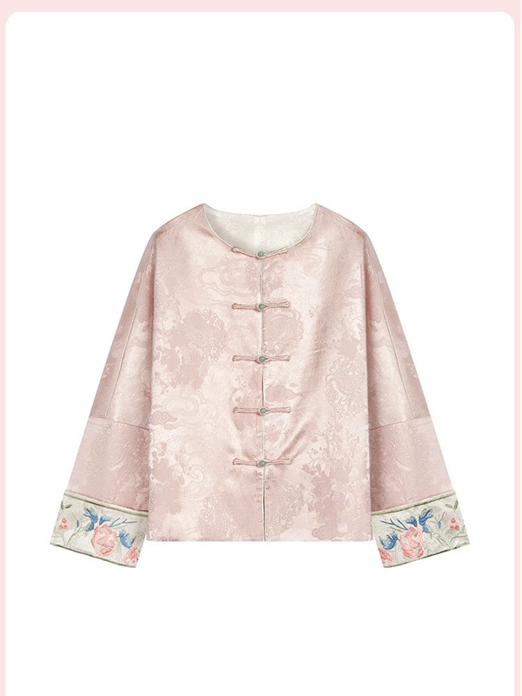 ASAYA4891 – Blossom Brocade Elegance Jacket 🌸✨