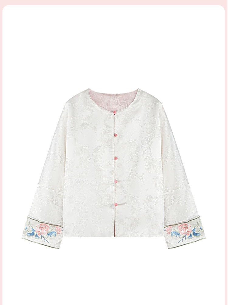 ASAYA4891 – Blossom Brocade Elegance Jacket 🌸✨