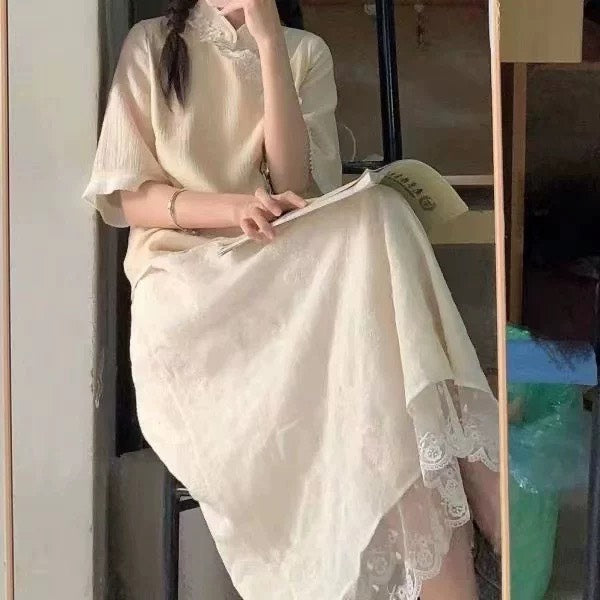 ASAYA4894 – Ivory Blossom Lace Set 🤍🌿