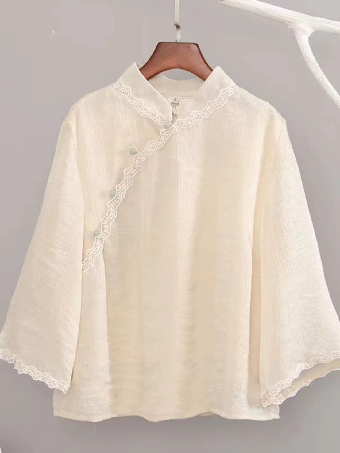 ASAYA4894 – Ivory Blossom Lace Set 🤍🌿